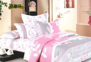 厂家直销斜纹环保印花条纹格子全棉床上用品四件套