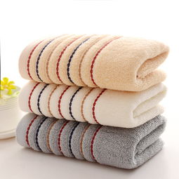 热销纯棉32股提花彩条断档毛巾厂家直销批发，品质生活的不二选择